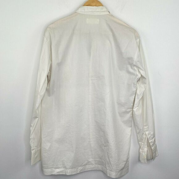 Orphan Bird Khaki Brown Off White Button Down Shirt Men's Size Small S - Picture 6 of 6